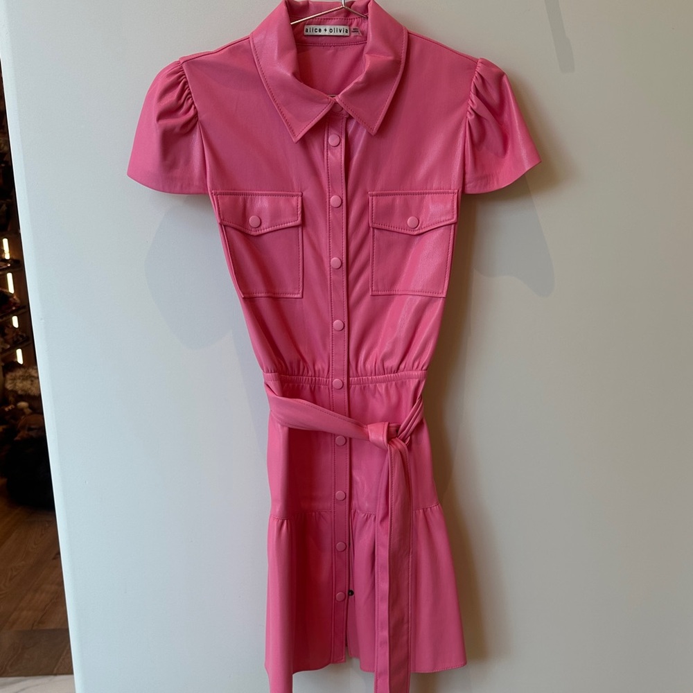 Alice + Olivia Pink Mini Dress